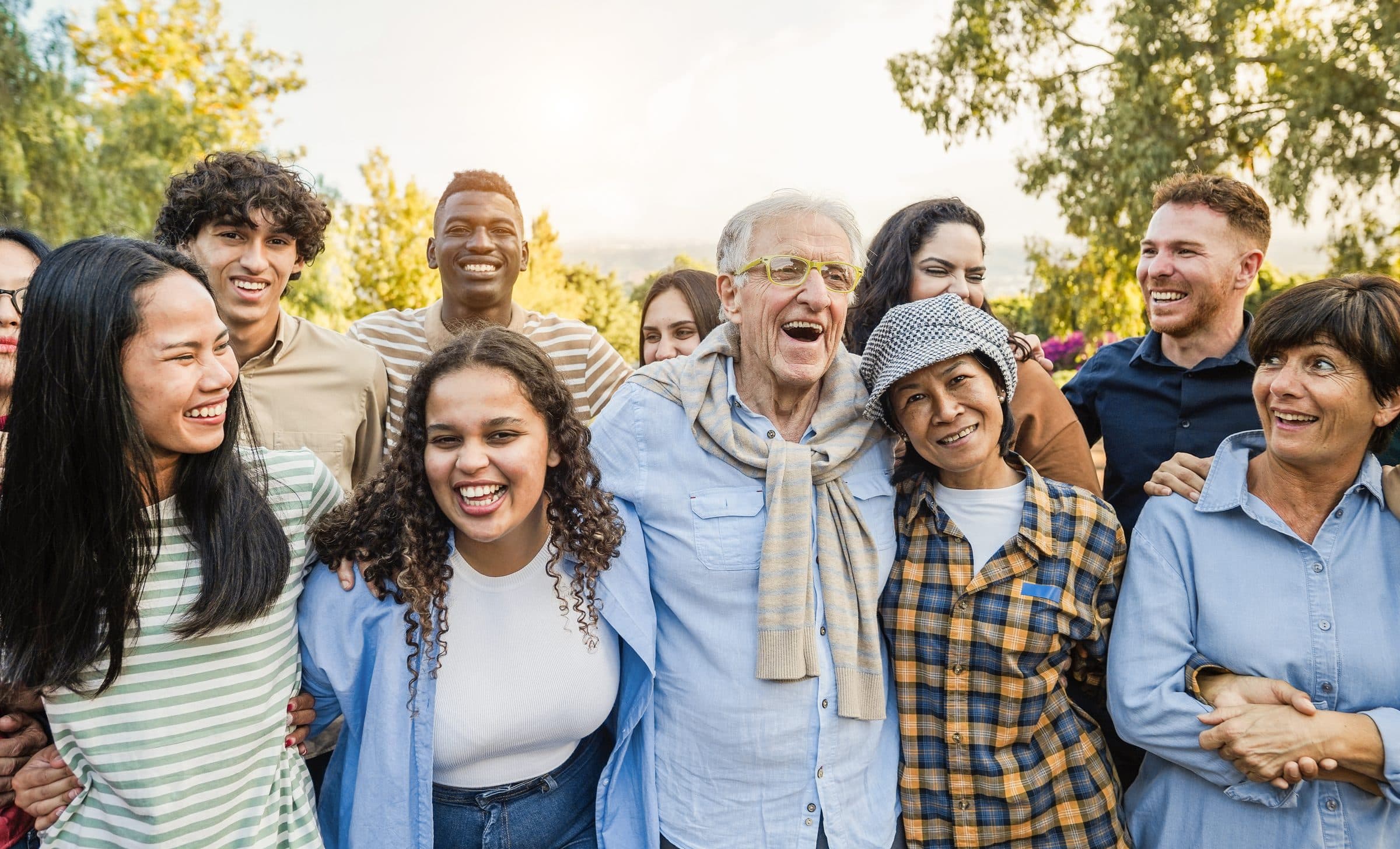 A joyful, multi-generational community united across cultures